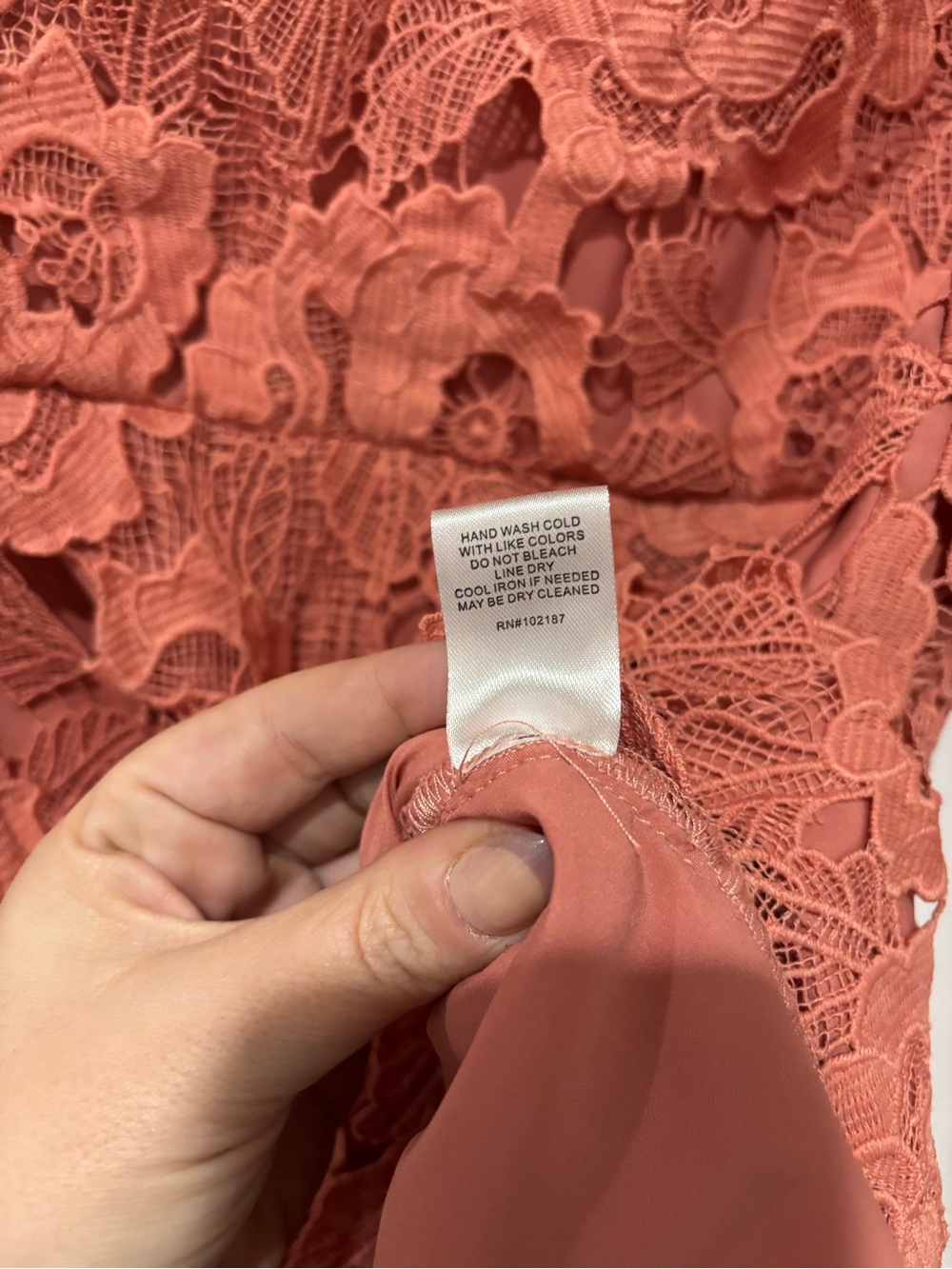 Alexia Admor Coral Pink Lace Mini Dress - Picture 7 of 11